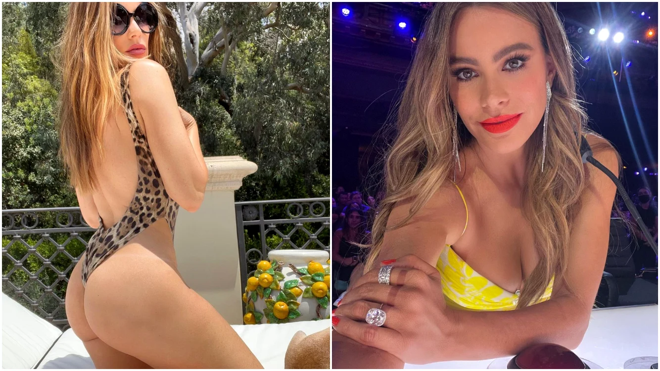 Cum a fost surprinsă Sofia Vergara pe platoul de filmări. Foto: colaj/Instagram