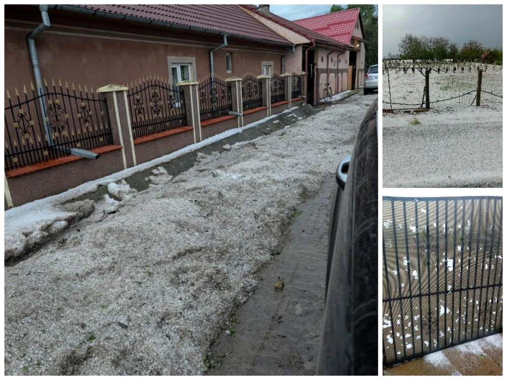 Totul s-a acoperit cu gheață FOTO: colaj foto localnici