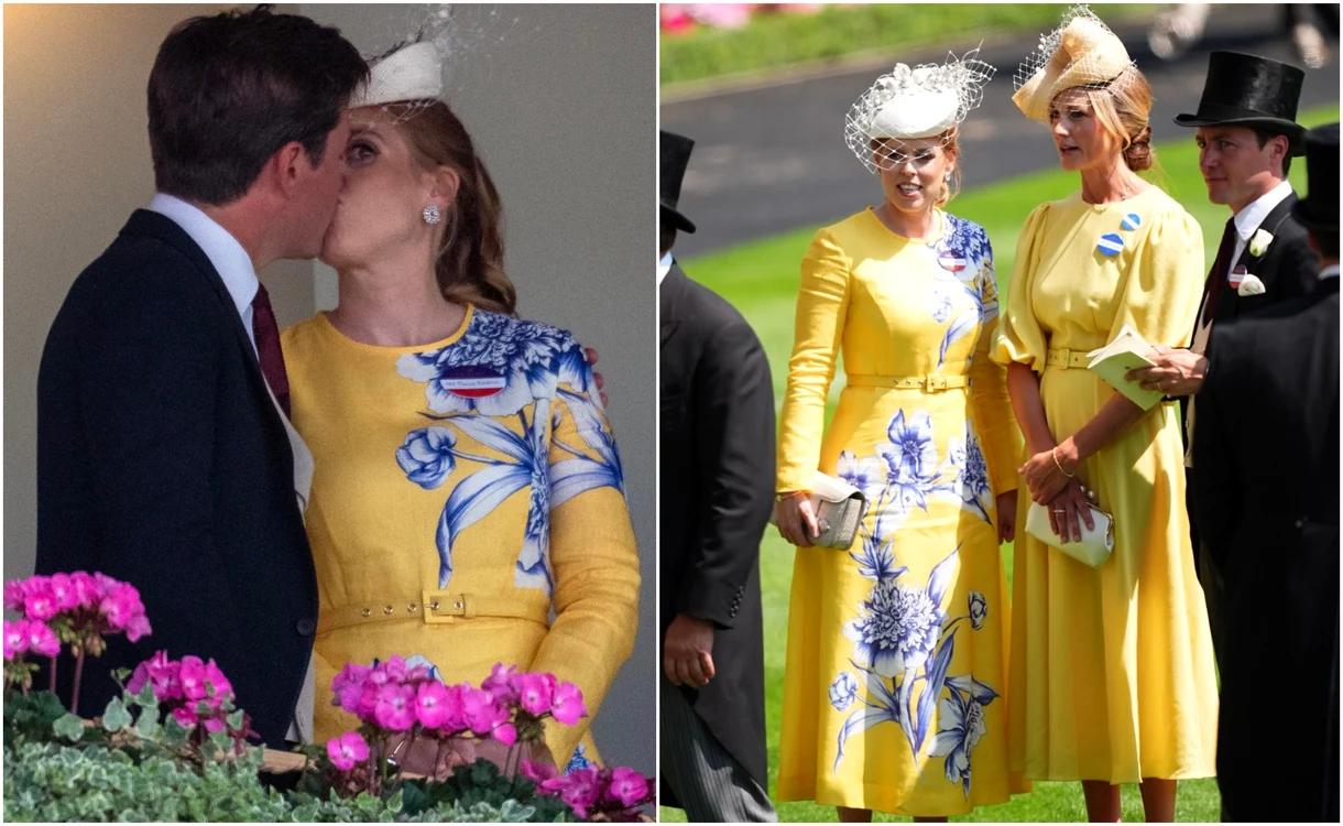 Prințesa Beatrice și Harriet Sperling la Royal Ascot în rochii similare   Profimedia jpg