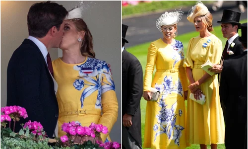 Prințesa Beatrice și Harriet Sperling la Royal Ascot în rochii similare   Profimedia jpg