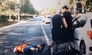 conflict in trafic bucuresti, captura video png