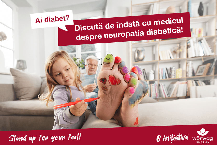 Cele 10 reguli de aur pentru îngrijirea picioarelor pacienților diabetici. „Stand up for your feet!” și află dacă ai neuropatie diabetică