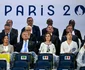 Klaus Iohannis și Carmen Iohannis, lângă Maia Sandu la ceremonia de deschidere a Jocurilor Olimpice de la Paris. FOTO: Cristian Nistor, COSR