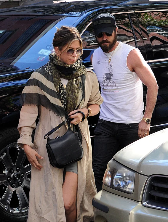Jennifer Aniston And Justin Theroux Spotted In NYC jpeg
