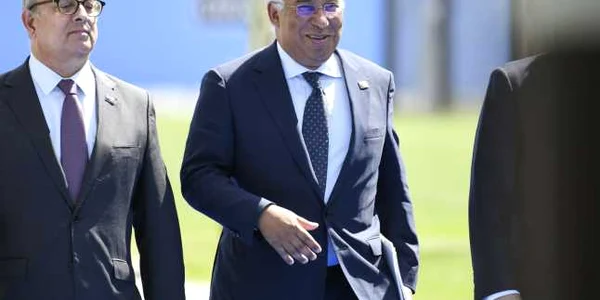 Summitul NATO - prim-ministru Portugalia Antonio Costa (în centru) - Bruxelles - Belgia / FOTO EPA - EFE / 11 iul 2018