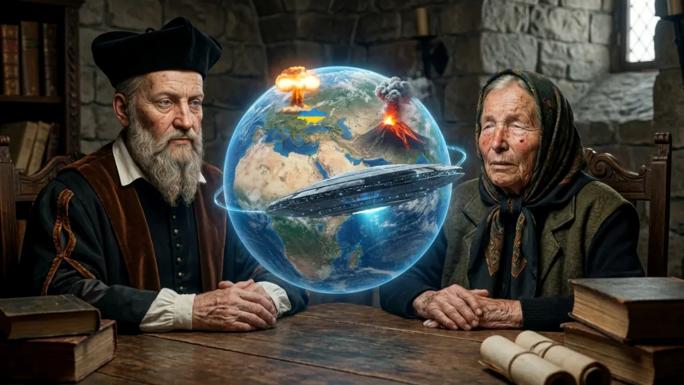 Nostradamus și Baba Vanga, profeții pentru 2026.