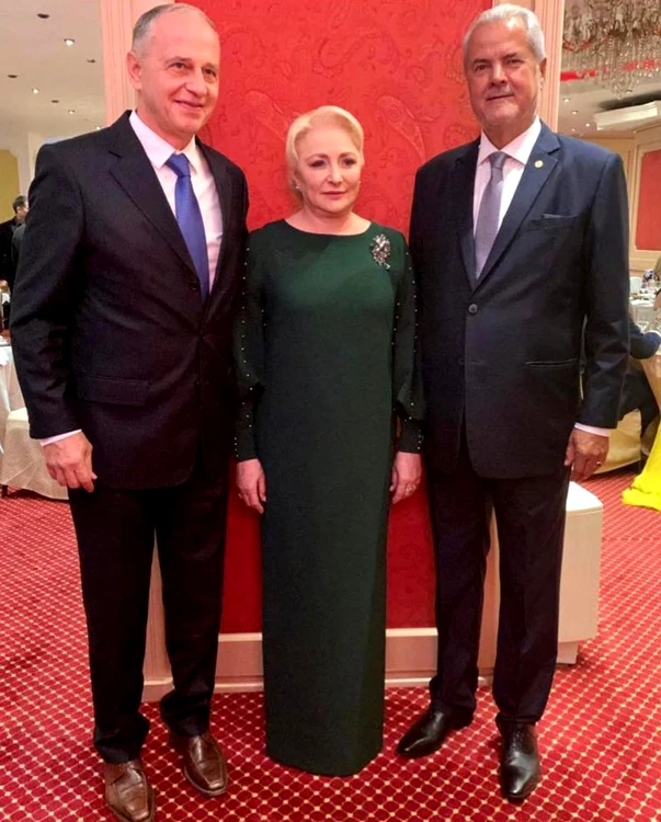 Viorica Dăncilă, alături de Mircea Geoană și Adrian Năstase