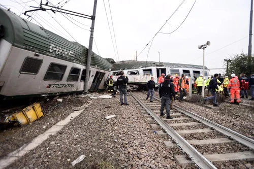 Accident feroviar în Italia FOTO EPA-EFE