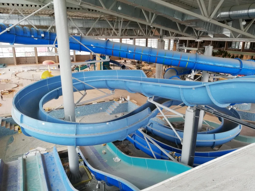 Interiorul aquaparkului de la UMT FOTO Ș.B.