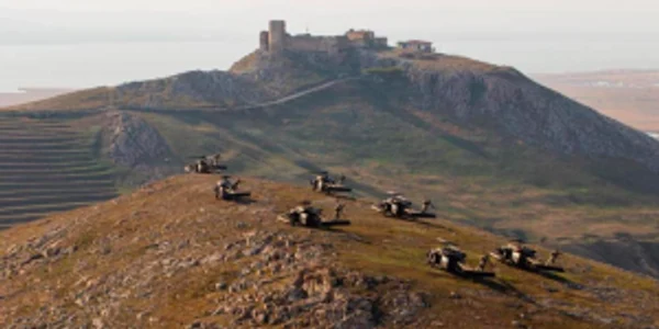 Avioane de luptă americane la Babadag Enisala Dobrogea Tulcea Sursa Facebook 3rd Combat Aviation Brigade - 3rd Infantry Division (3 CAB 3 ID) Autor Cpt Justin Reynolds