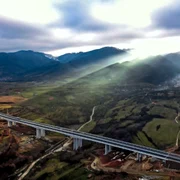 Viaduct pe Autostrada A1 Sibiu-Pitești Lotul Șelimbăr-Boița Foto Cristian Pistol