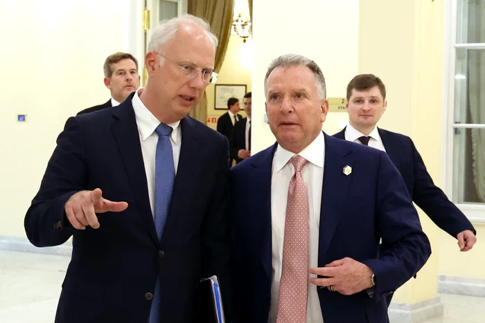 Kirill Dmitriev și trimisul special pentru Orientul Mijlociu la Sankt Petersburg FOTO PROFIMEDIAÂ