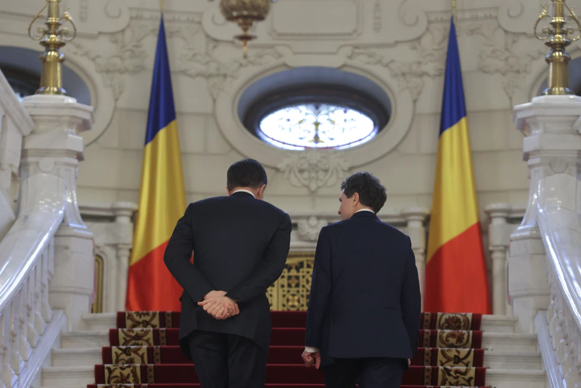Nicușor Dan îl primește pe Mark Rutte la Palatul Cotroceni/FOTO: Inquam Photos / George Călin 