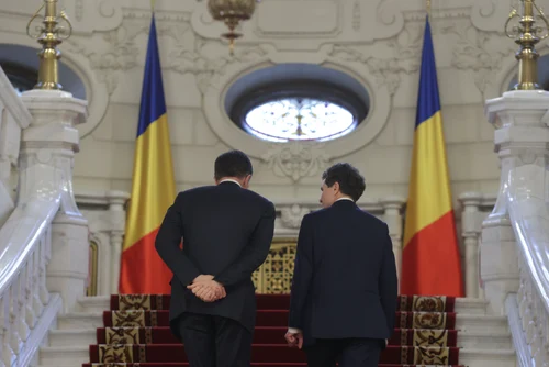 Nicușor Dan îl primește pe Mark Rutte la Palatul Cotroceni/FOTO: Inquam Photos / George Călin