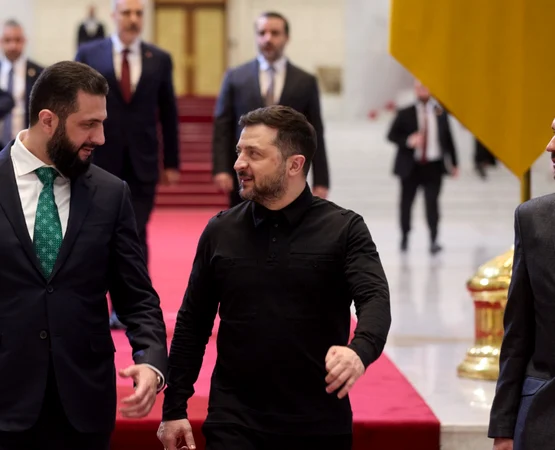 Volodimir Zelenski și Ahmed al-Sharaa. FOTO: Facebook / Volodimir Zelenski