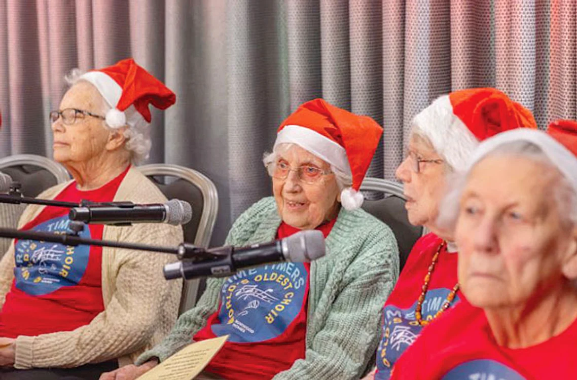 Bătrânii formează corul Prime Timers Choir. SURSĂ FOTO: Guinness World Records