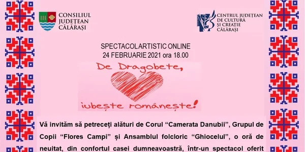 calarasi spectacol gratuit online de dragobete foto facebook/cjccc