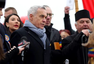 Calin Georgescu la ALba Iulia  1 decembrie 2025  Foto Inquam Photos Dana Cotovanu (2) jpg