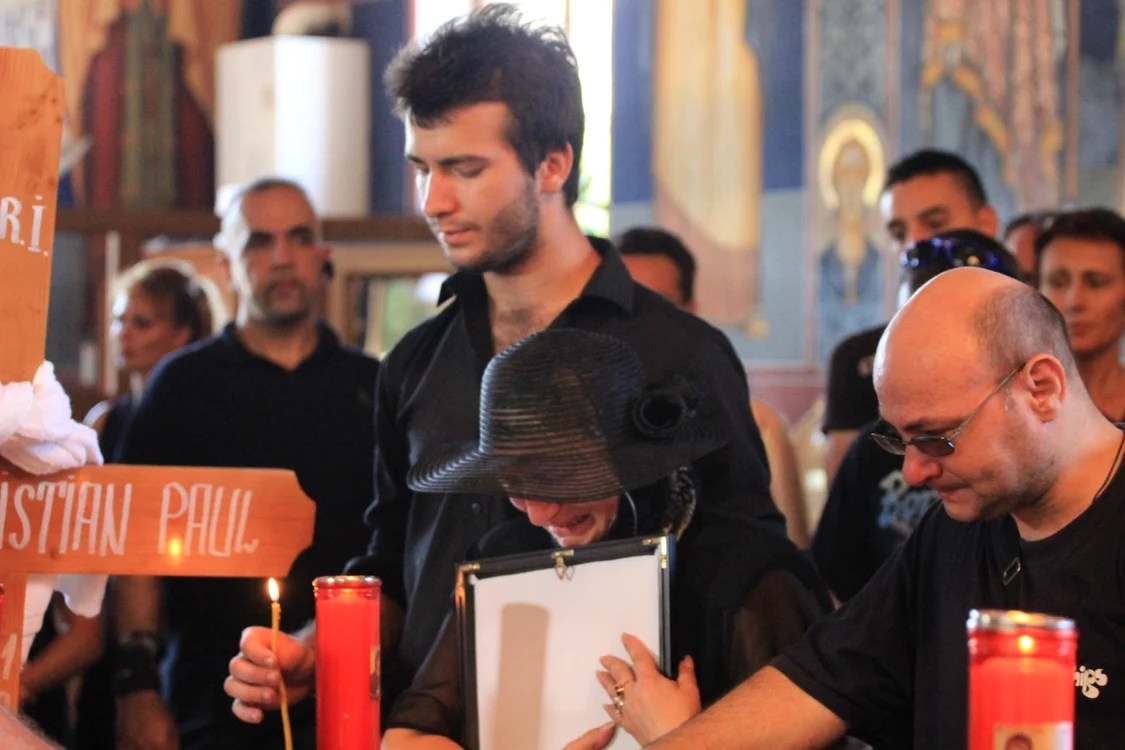 Băiatul şi soţia lui Cristian Boulean iau parte la slujba de la Constanţa.