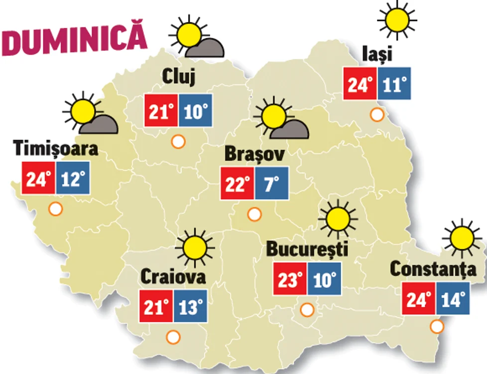 Prognoza meteo 4 octombrie anunță că astăzi timpul va fi extrem de frumos
