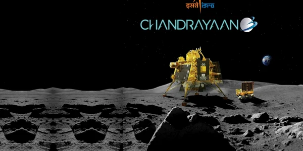 Viteza modulului selenar Chadrayaan 3 al Indiei, redusă înainte de aselenizare  Foto X ISRO jpg