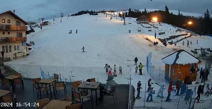 Straja, mai animată în timpul săptămânii. Foto: captură webcam
