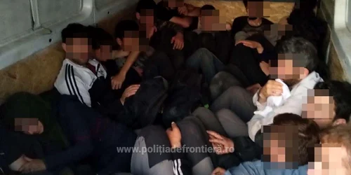 Migranţi FOTO Poliţia de Frontieră