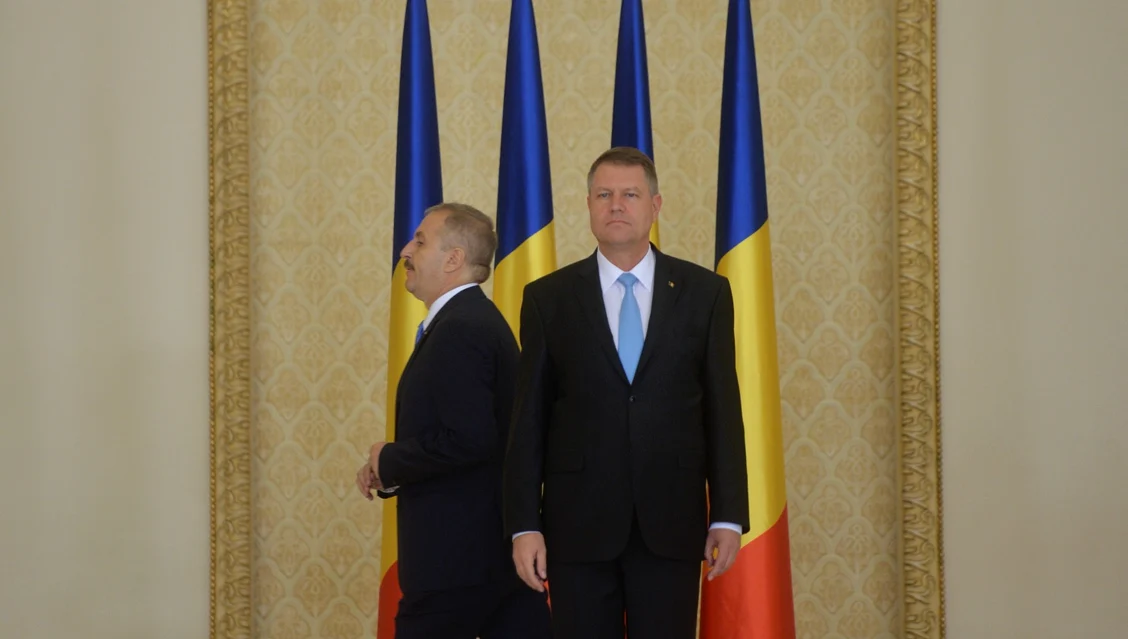Klaus Iohannis și Vasile Dîncu FOTO Mediafax