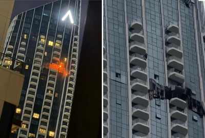 zgarie nori lovit de drona in dubai foto captura video x @MarioNawfal @euronews png