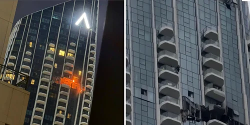 zgarie nori lovit de drona in dubai foto captura video x @MarioNawfal @euronews png