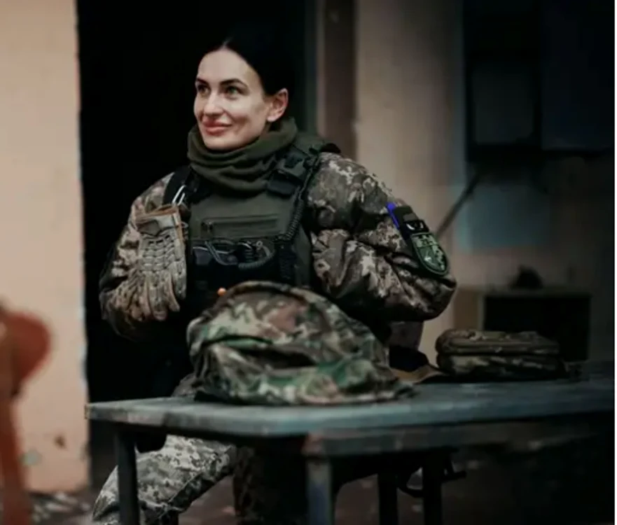 Olga Bigar a povestit despre cum s-a format plutonul său FOTO Captură Oleg Palchyk