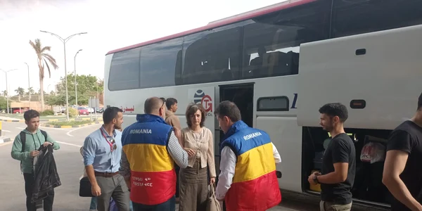 Români evacuați din Gaza, Cairo 11 nov 2023 Foto MAE 10 jpg
