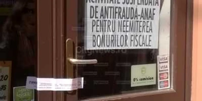 Peste 170 de puncte de lucru au activitatea suspendată de către inspectorii Direcţiei Antifraudă, pentru neeliberarea bonului fiscal, în urma controalelor efectuate între 15 şi 23 martie FOTO voceaclujului.ro