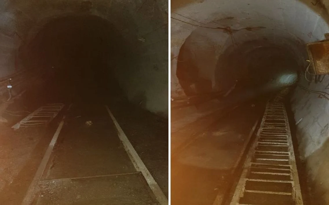 Interior barajul Gura Apelor. Sursa: documentatie tehnică Hidroelectrica. 