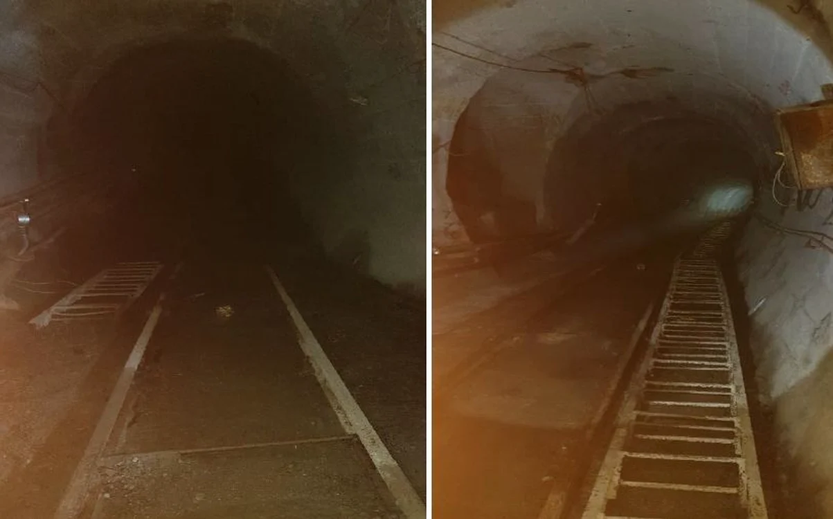 Interior barajul Gura Apelor. Sursa: documentație tehnică Hidroelectrica. 