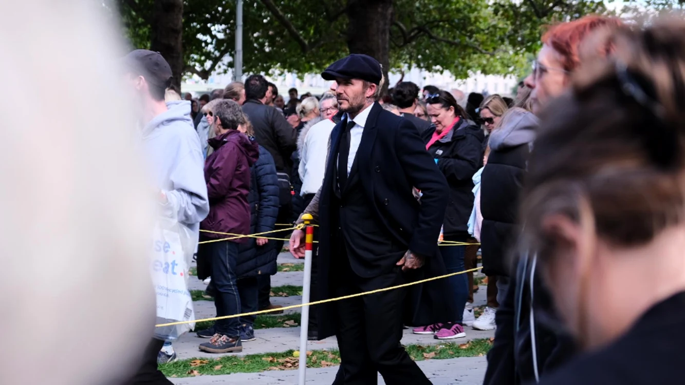 David Beckham a adus un ultim omagiu Reginei Elisabeta a II-a