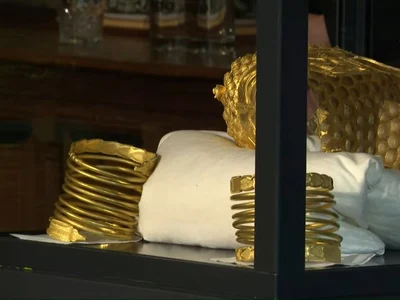 Coiful de la Coțofenești și două brățări dacice au fost recuperate (© captură video RTV Drenthe)