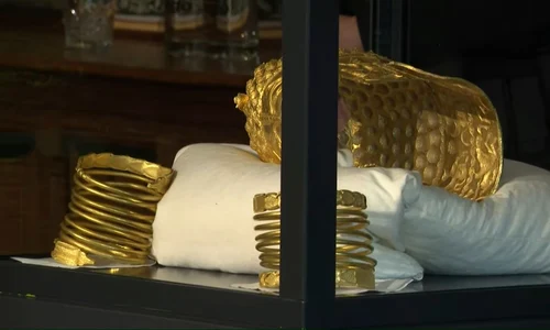 Coiful de la Coțofenești și două brățări dacice au fost recuperate (© captură video RTV Drenthe)