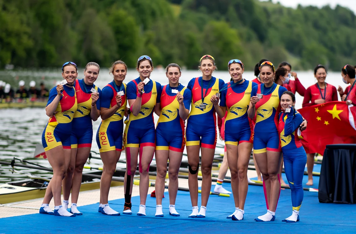 
    România a reușit a 11-a calificare consecutivă la JO cu barca feminină de 8+1Foto: Guliver / GettyImages  