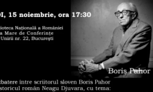 Prin prisma centenarilor: identitate, libertate, democraţie  Scriitorul sloven Boris Pahor și istoricul Neagu Djuvara în dialog la București jpeg