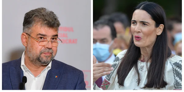 Marcel Ciolacu si Clotilde Armand. Foto Mediafax