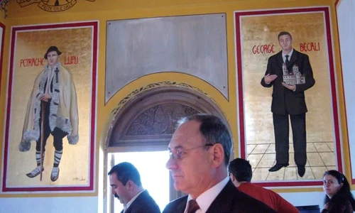 Petrache Lupu şi Gigi Becali, ctitorii Mănăstirii Maglavit jpeg