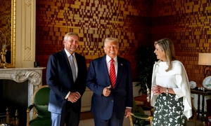 Donald Trump alături de familia regală din Olanda FOTO Profimedia 