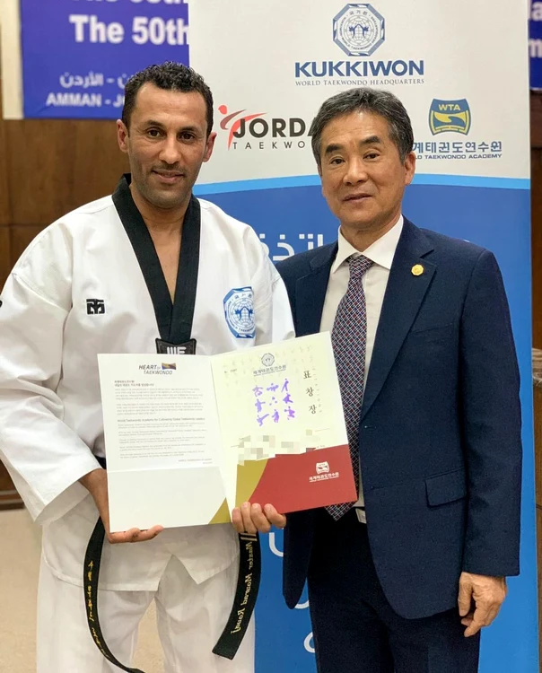 Rouaj Mourad are centura neagră 6 DAN Taekwondo FOTO arhiva personală