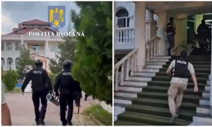 11 percheziții în București, Ilfov și Galați, clanul fabian foto captura video DGPMB