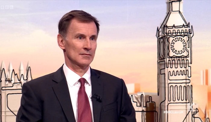 Ministrul britanic de finanţe Jeremy Hunt FOTO: X