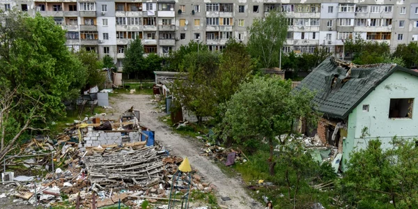 Razboi Ucraina Rusia distrugeri în oraş Borodyanka 26- 27 mai 2022 FOTO EPA-EFE