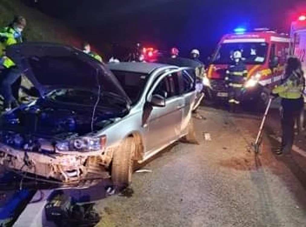 Maşina în care se afla tânăra