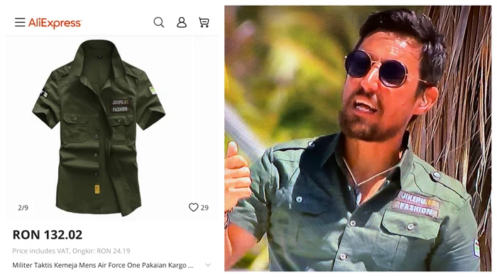 Daniel Pavel, îmbrăcat de pe Aliexpress la Survivor România / Colaj: Click!