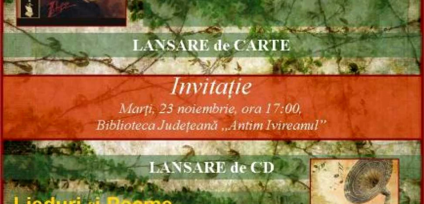 Afiş lansare carte şi CD